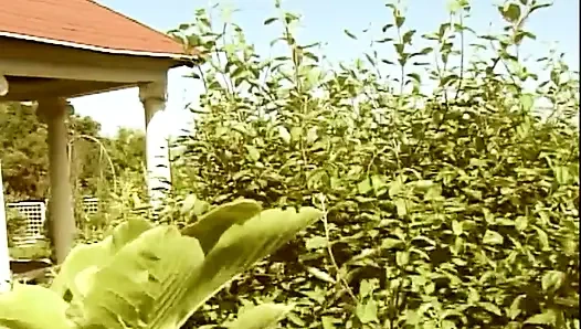 Heiße vollbusige MILF in den arsch gefickt und von retro großem schwanz in den mund gespritzt