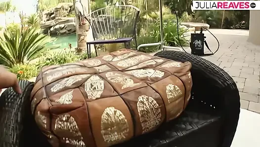 Blonde gets a double penetration after a sucking two huge cocks