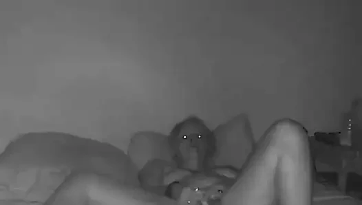 I ride his cock and toy my pussy until he un loads his cum in me