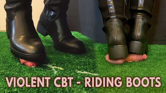 Riding Boots Hard Cock Trample, Stomp, Heels Crush, Bootjob with TamyStarly - (Slave POV Version) CBT, Ballbusting, Heeljob