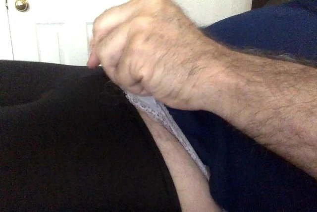 Masturbating wearing my sister-in-law panties