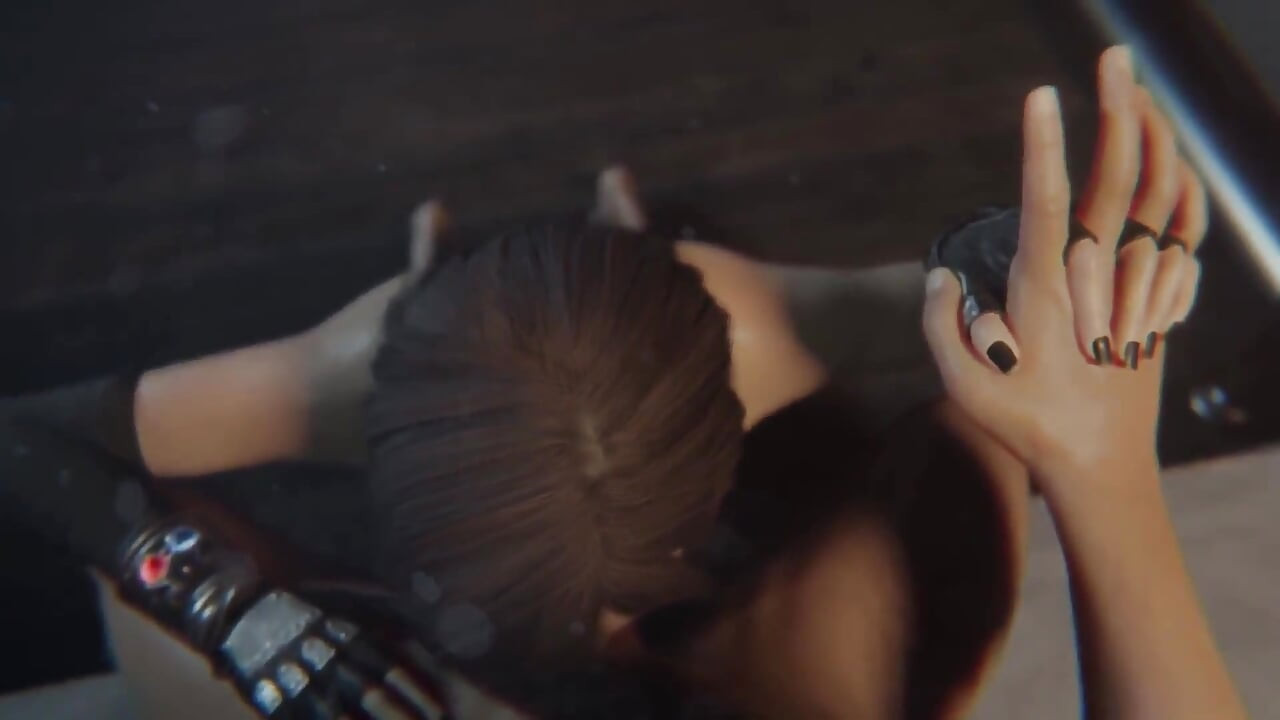 Tifa Lockhart Facial, black Lipstick Topless