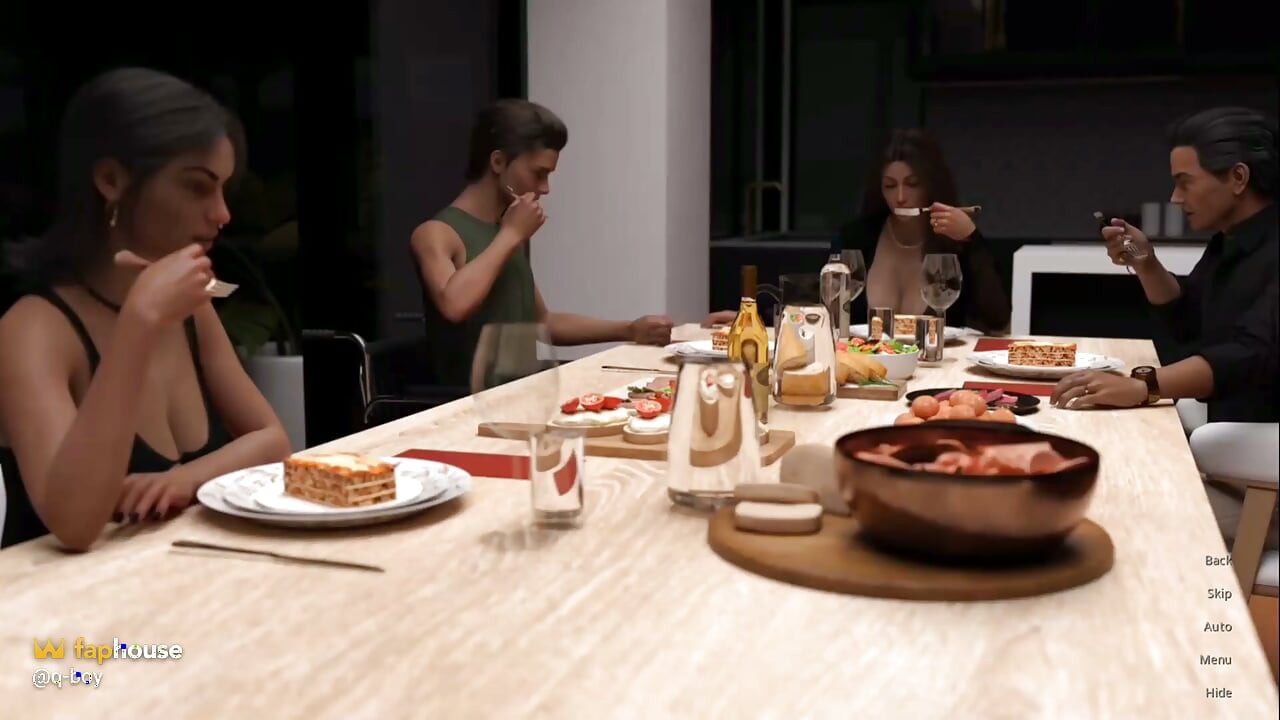 At the Dining Table, I Popped a Boner Over My Stepmom's Big Tits - and My Stepsis Saw Everything - Hard Lessons - E02