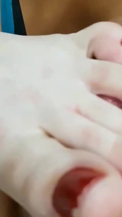 My two slaves have the chance to lick my feet | Clip 2