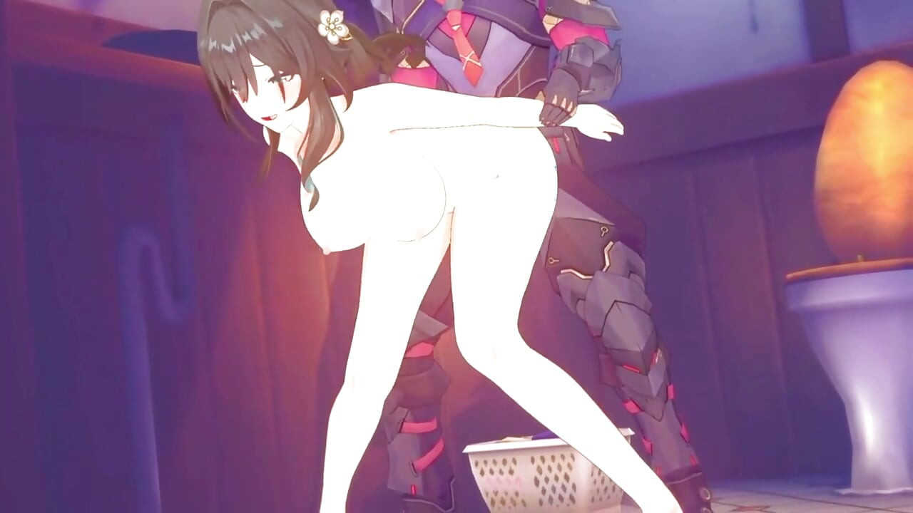 Honkai star rail - ruan mei kepergok fingering memeknya sendiri dan dientot di tempat - animasi hentai 3d