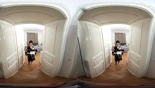 Sweet Japanese girl Riri secretly loves hard sex with big cock