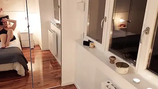 Mature Blonde Wife Enjoys Sex Half Naked