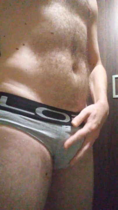 Tight grey briefs 1