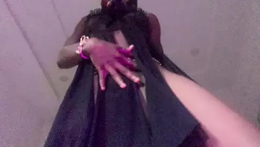 Slow motion ebony teen sexy dance winding wet  pussy  close up