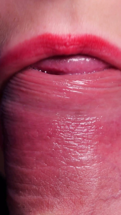 Extreme Macro Blowjob ASMR: Bridle Licks, Slow Sucking & Explosive Climax | Clip 1
