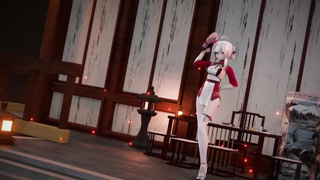 Drevni elegantni cheongsam Allure plesačica