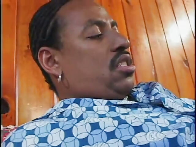 Black stud fucks a chick in the ass and cunt and creams her after BJ