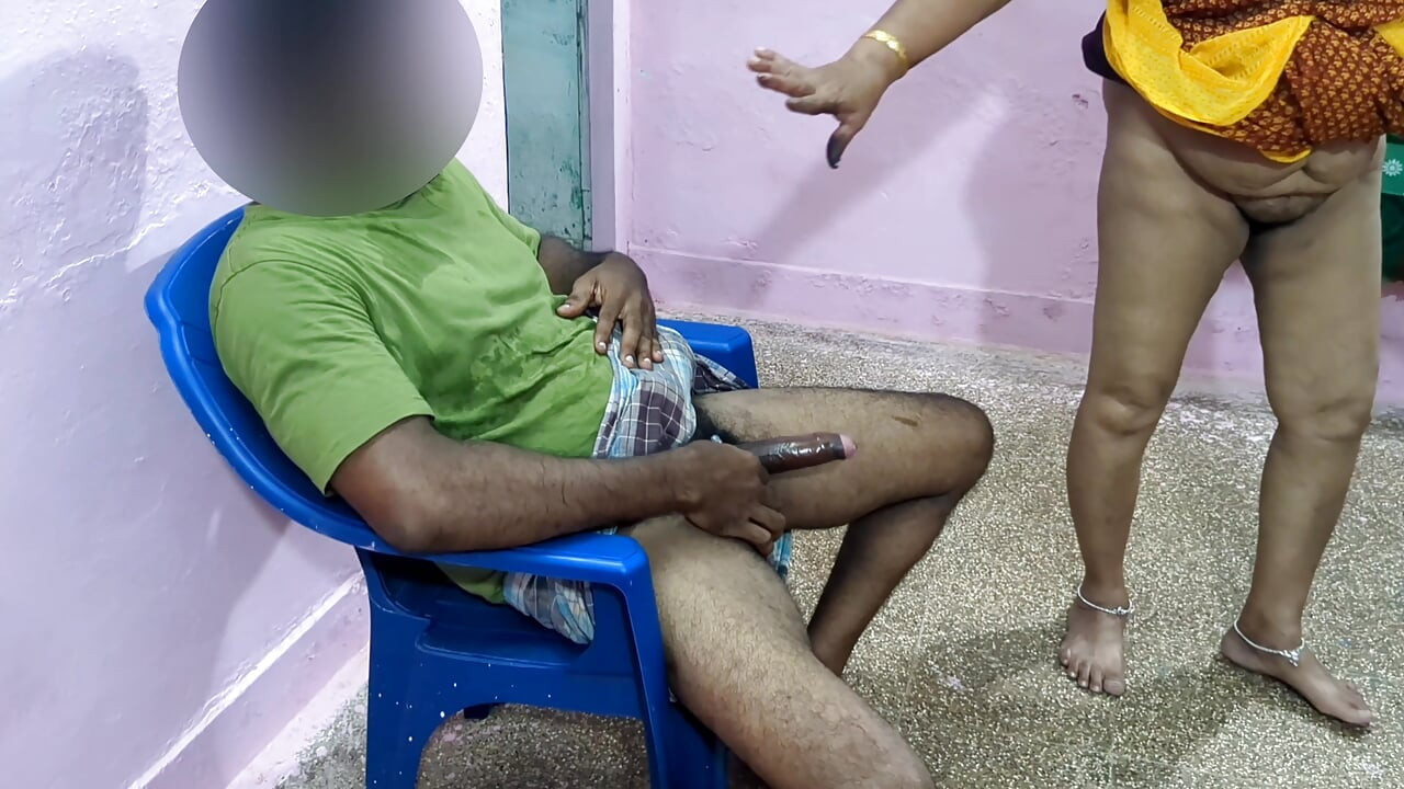 While I was sitting, Aunty brought me water to drink. I tried to touch her vagina. Hot and spicy sex.