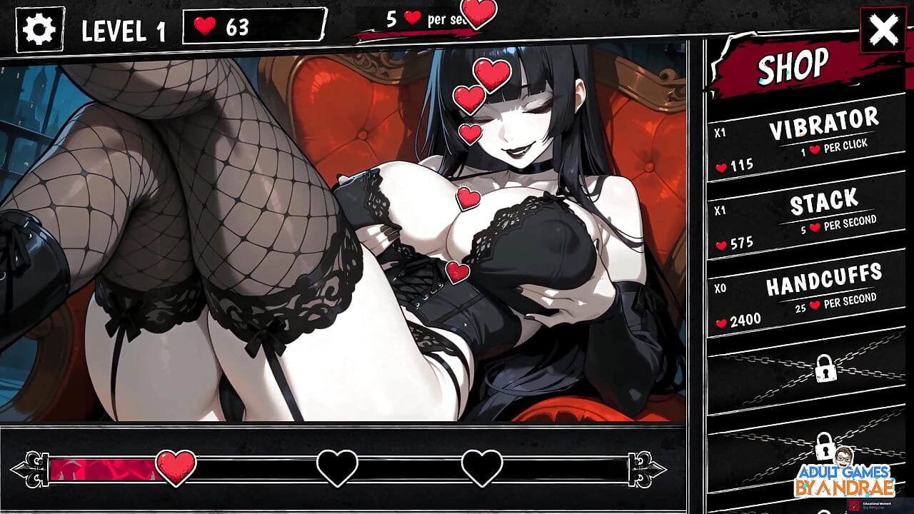Big Tiddy Goth Baddie - jogo completo - desbloqueado todas as cenas h