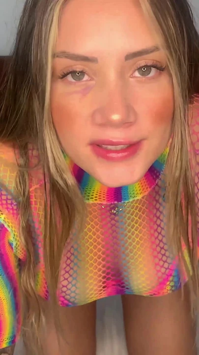 Memorable moment from "Sara Blonde doing joi in Spanish"