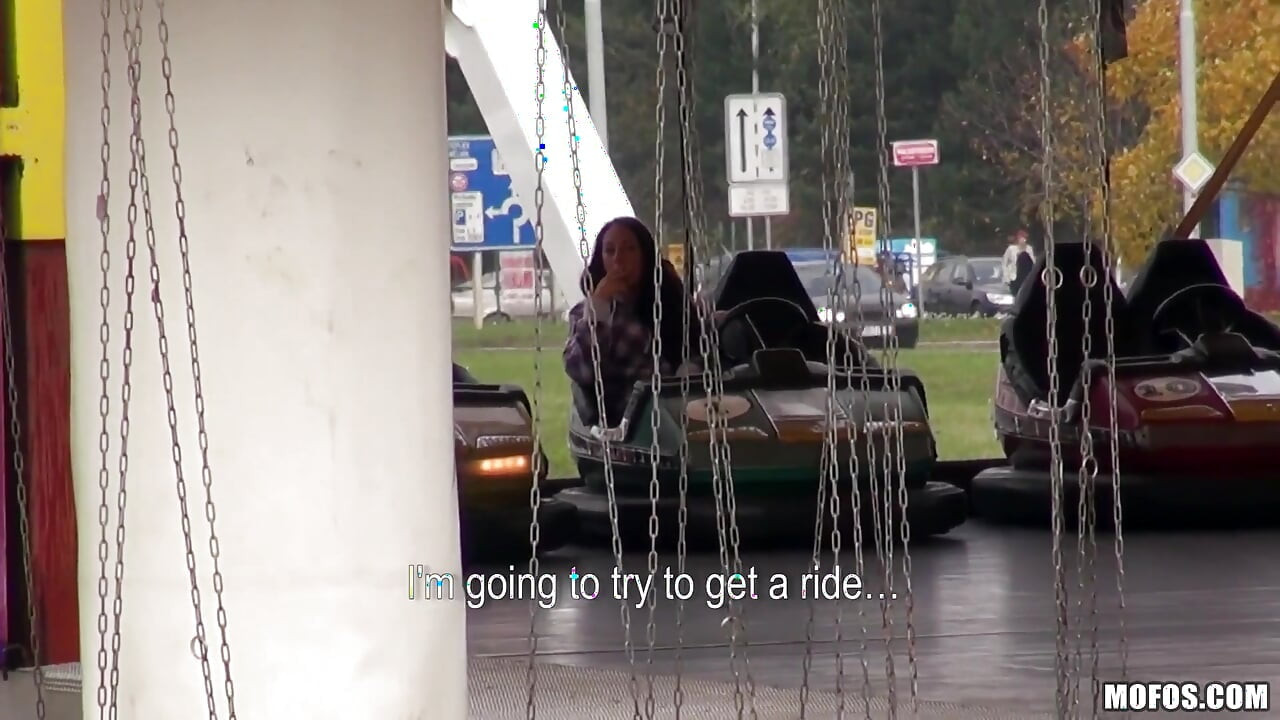 Public Pickups - Brunette Czech El Storm Rides Bumper Cars & Gives Steve a POV Blowjob with Steve Q & Gets Doggystyle Fuck