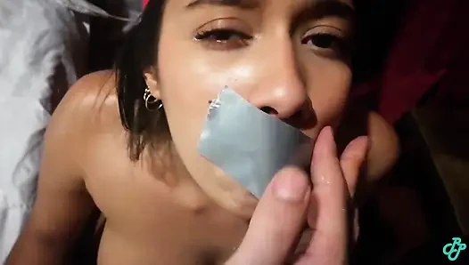 Duct Tape Fucked in a Cabain (cum Swallow)