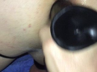 Sissy pussy warmed up to take real cock