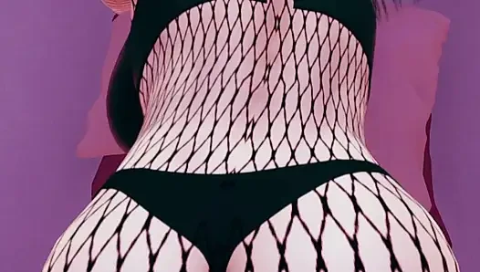 Hinata Hyouga with Naruto in POV Doggy