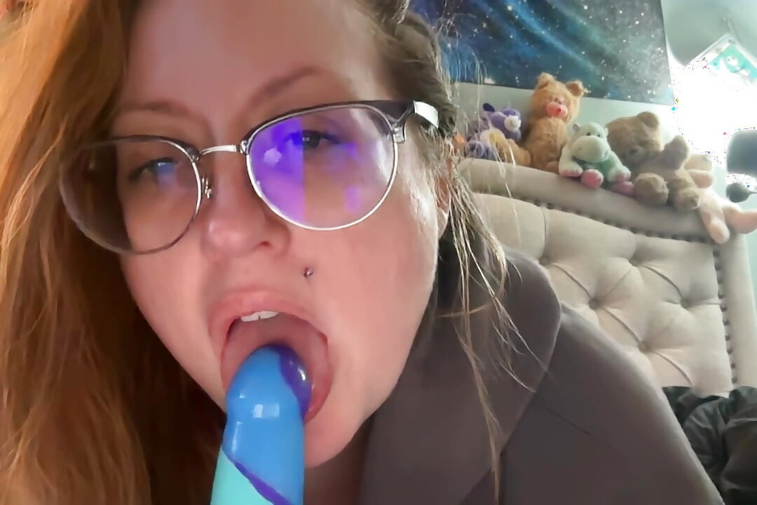 Showing Off My Sucking Skills On A Dildo