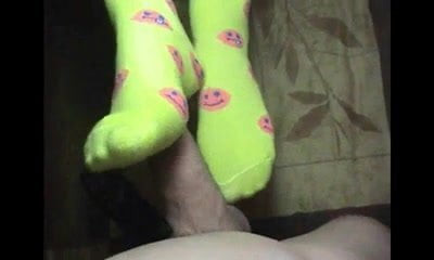 Girl like Sockjob-Footjob 8