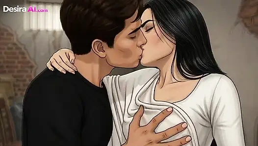 Jaya Melts in His Arms, Taking Him Deep in Every Slow Thrust - AI Generated