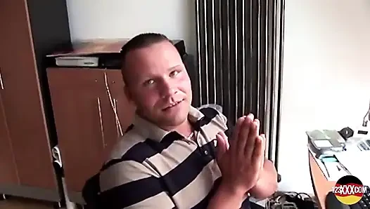 Hot German Chick with Saggy Boobs Riding a Dick Outdoors