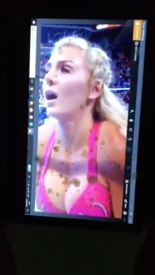 Charlotte flair get's her fat Tits painted by me