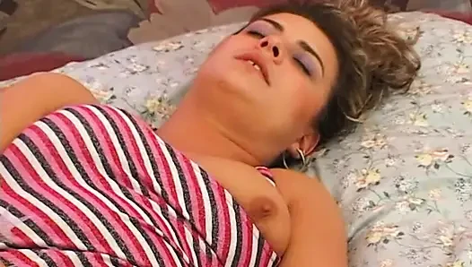 Cute girl goes form masturbation to sucking cock