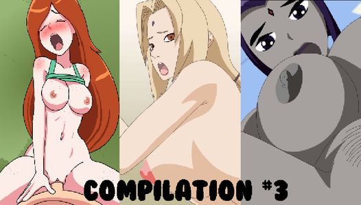 PornComicsAnimation Kompilacja # 3 - Sakura, Tsunade, Raven Fuck Animation (Anime Hentai) (Hard Sex) bez cenzury. Pełne