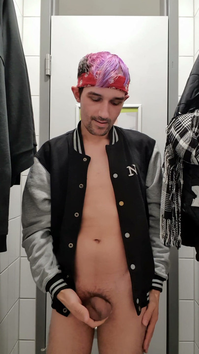 naked fun in a public toilet | Clip 1