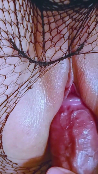 Adorable College Girl in Fishnet Stockings Rubbing her Pink and Oiled wet Pussy | Clip 1