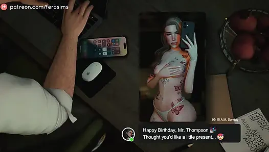 Taking my daughter's slutty bestfriend on the desk