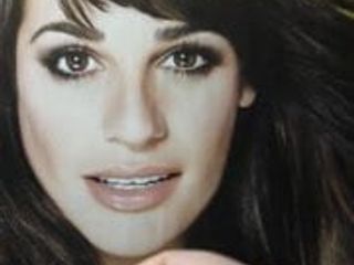 Трибьют спермы для Lea Michele, буккаке №. 1