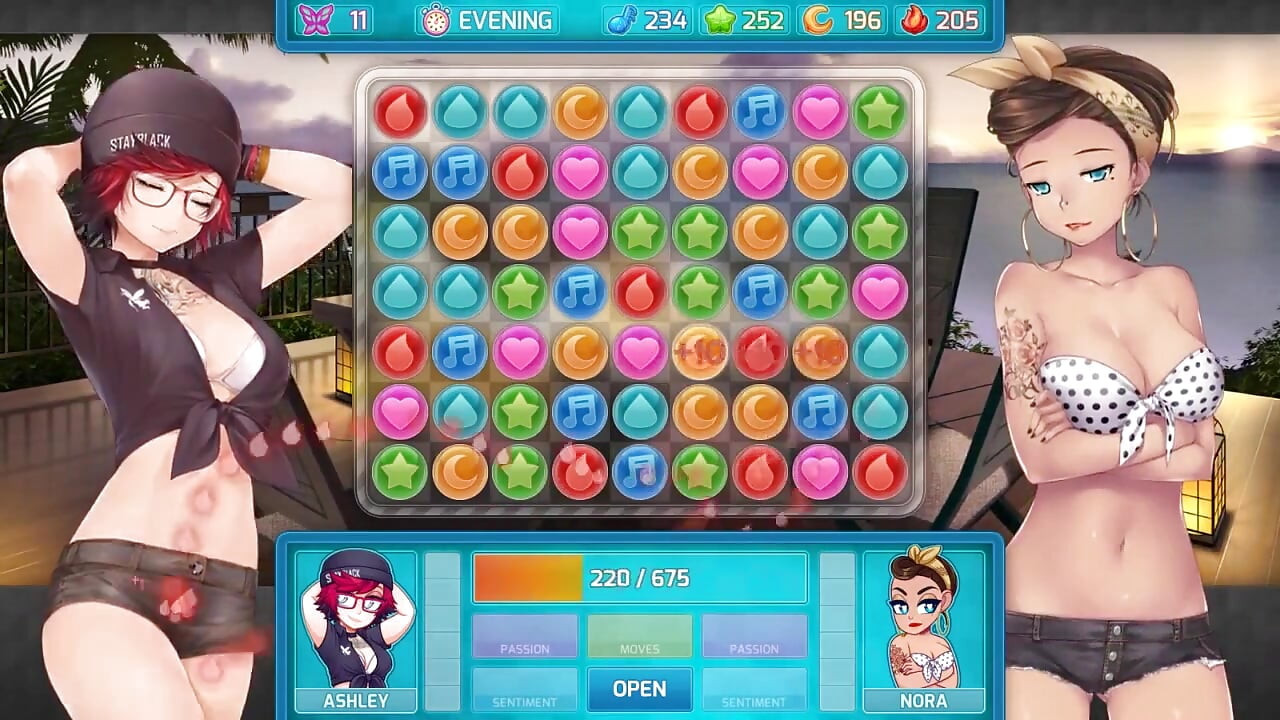 Huniepop 2 - double date - teil 11 lesbische hentai-kunst von loveskysan