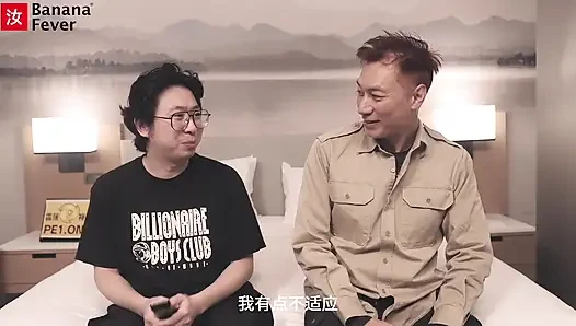 Old & Young Chinese Guys Double Team Hot Brunette European Pornstar in Wild Threesome