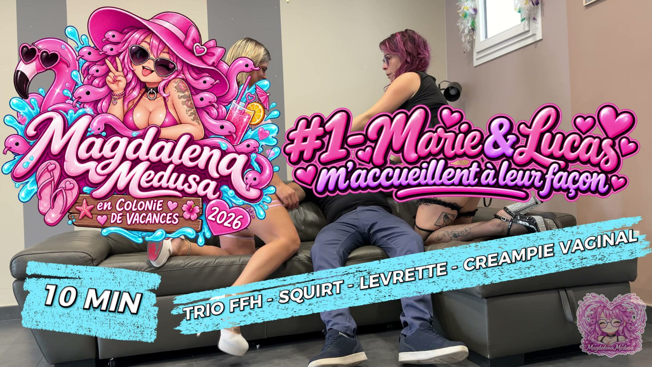 TRIO MAGDA MARIE OG LUCAS-ANAL-VAGINAL CREMPIE