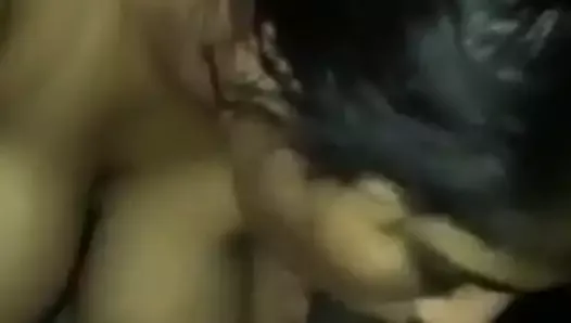 INDIAN BOOBY GIRL SUCKING A BIG COCK