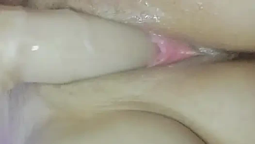 A ile ve yağlanmış yakın çekimle oynamak