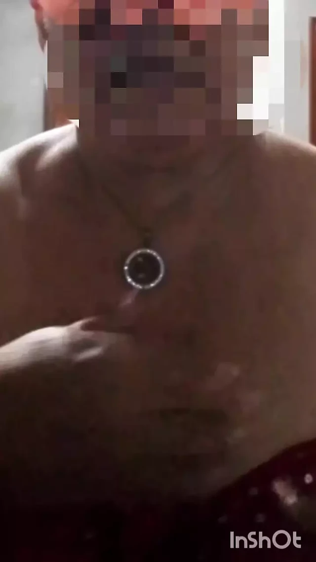 Widowed grandmother sends a video to her lover touching her tits