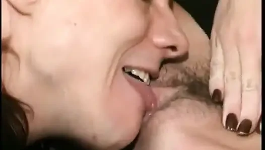 Blonde MILF licks stud's cock and balls before fuck session