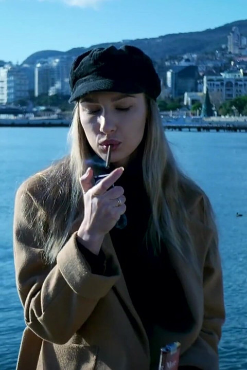 Outdoors Smoking with Beaty Russian Girl 1