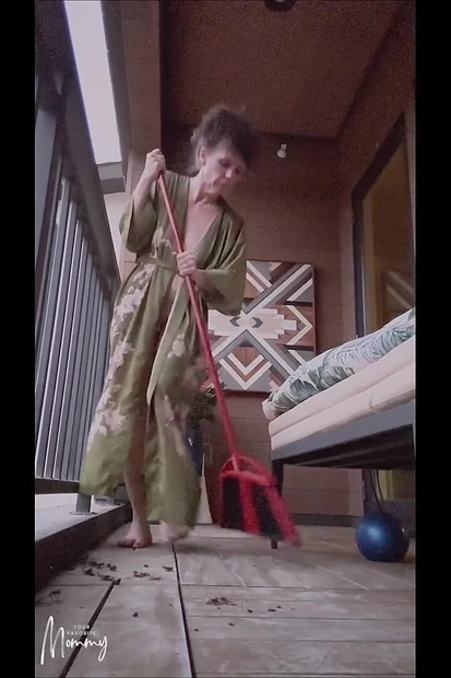 Sweeping the Balcony