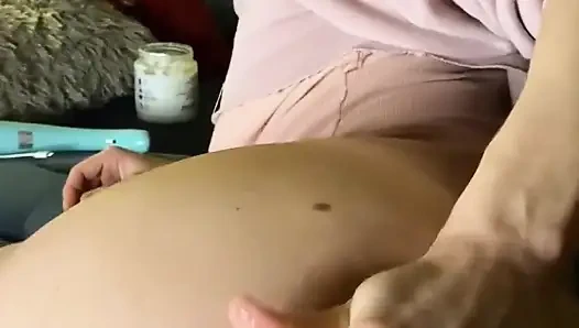 I Love Friday Nights and Chilling with My Babe. I Love Rubbing His Cock Down with Tons of Lube and Coconut Oil and Just Worshipi