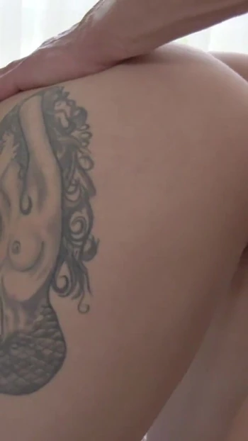 Key moment from "SKINNY GERMAN TATTOO TEEN fucked by older BIG DICK GUY"