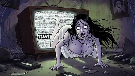 Beautiful Horror Girl Crawled Out of My TV