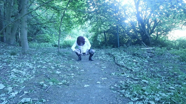 Weeing in the woods