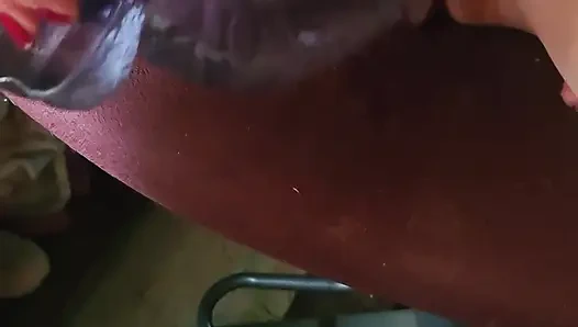 Goode Girl Flogging Balls by Candle Light Pt2