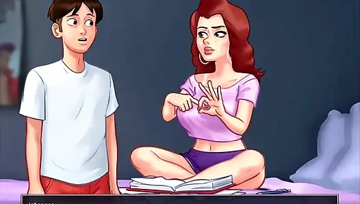 Summertime Saga - Johannes fucked Odette, Johannes fucked Maria, Eva had her baby