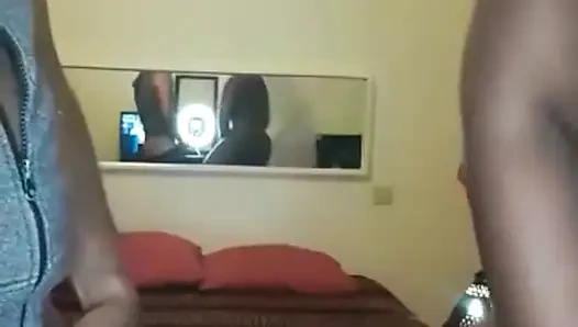 After football the very hot BBW woman felt a lot of pleasure